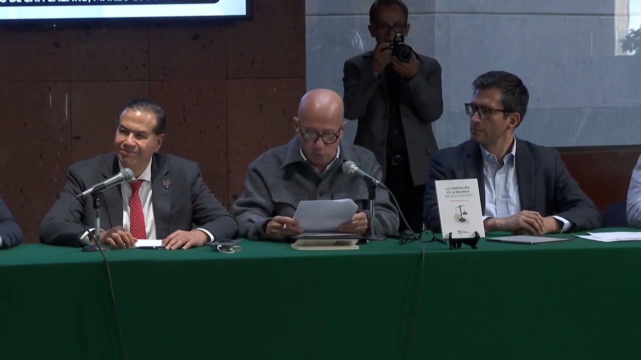 Presentación del libro: La corrupción en la balanza