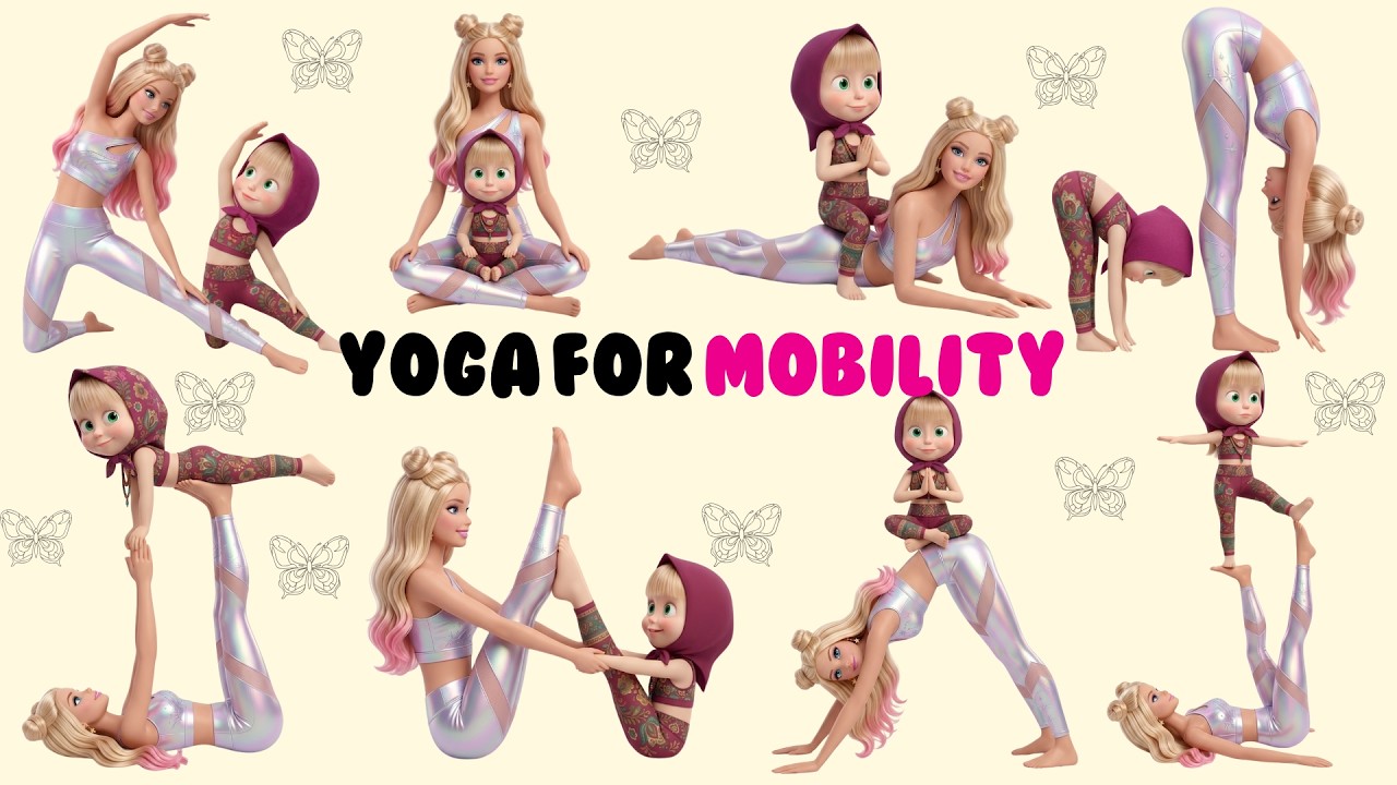 Easy Kids Yoga for Better yoga Mobility Easy Partner Yoga Routine #yoga