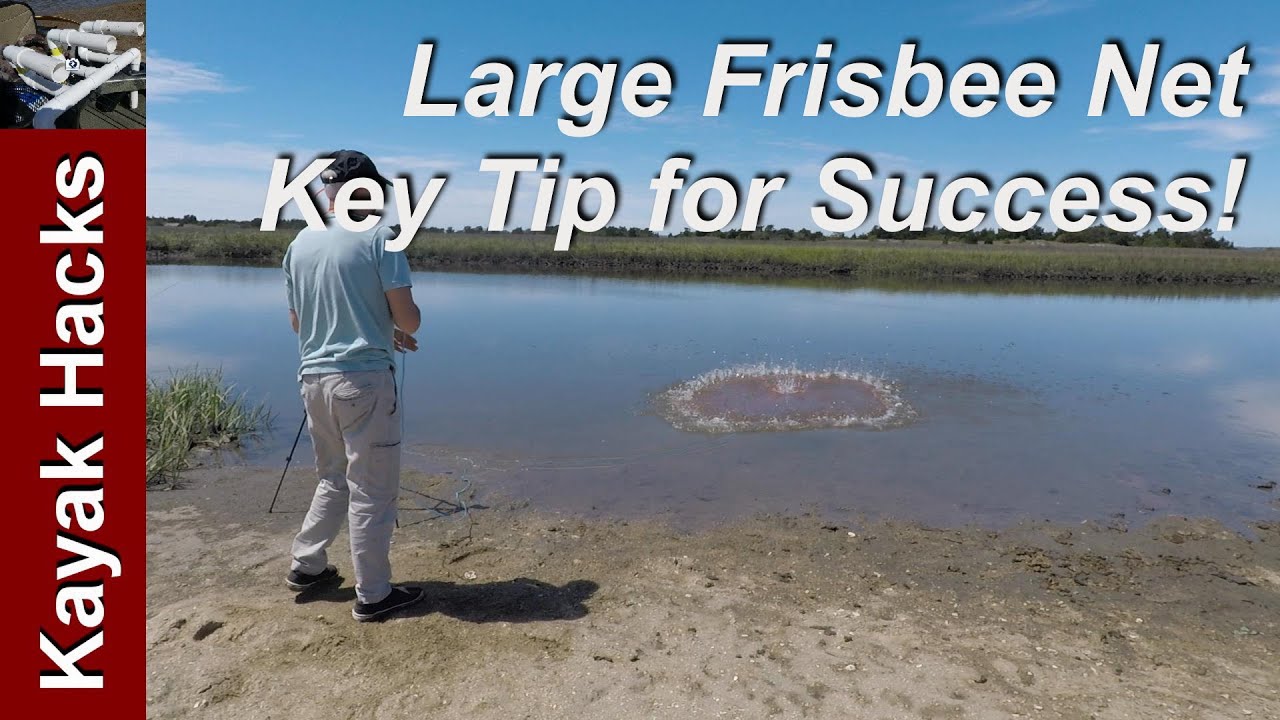 How To Throw A LARGE Frisbee Cast Net - PLUSINNO Cast Net with Aluminum Frisbee