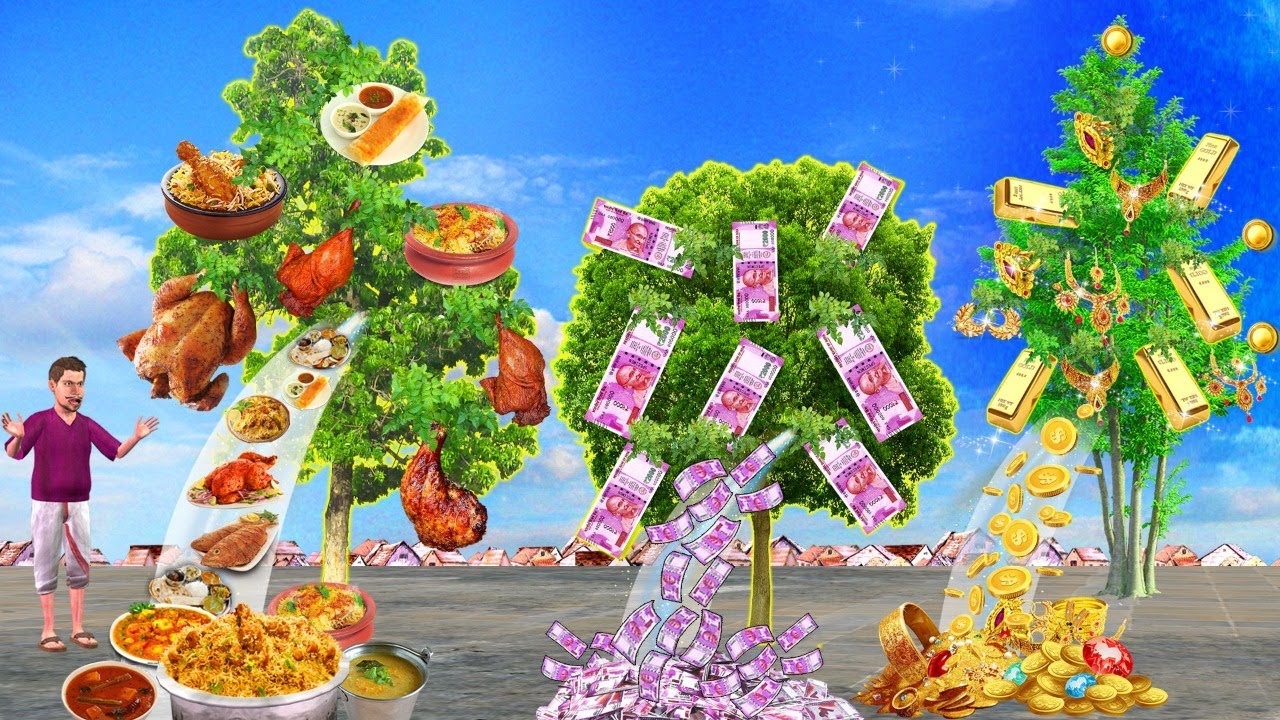 जदुई तीन पेड़ Magical Money Tree Teen Jadui Pedh Comedy Video हिंदी कहानिया Hindi Kahaniya Stories
