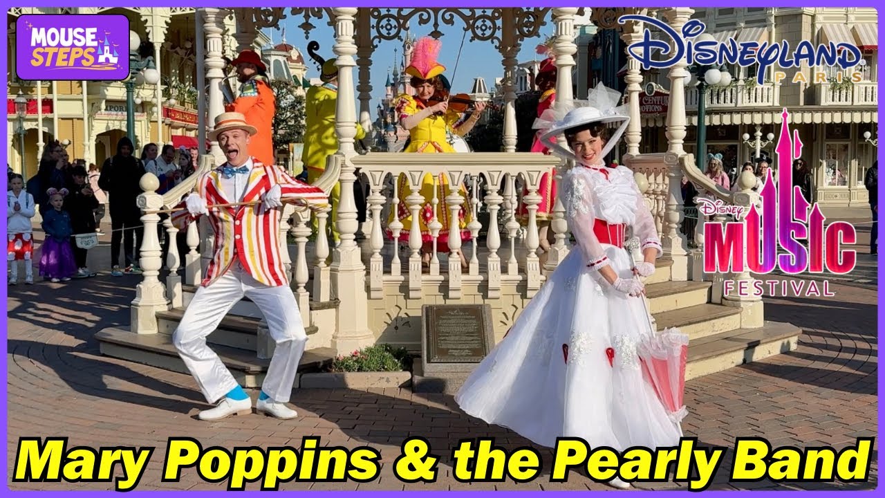 Mary Poppins and Bert Perform with the Pearly Band at Disneyland Paris - Disney Music Festival 2025