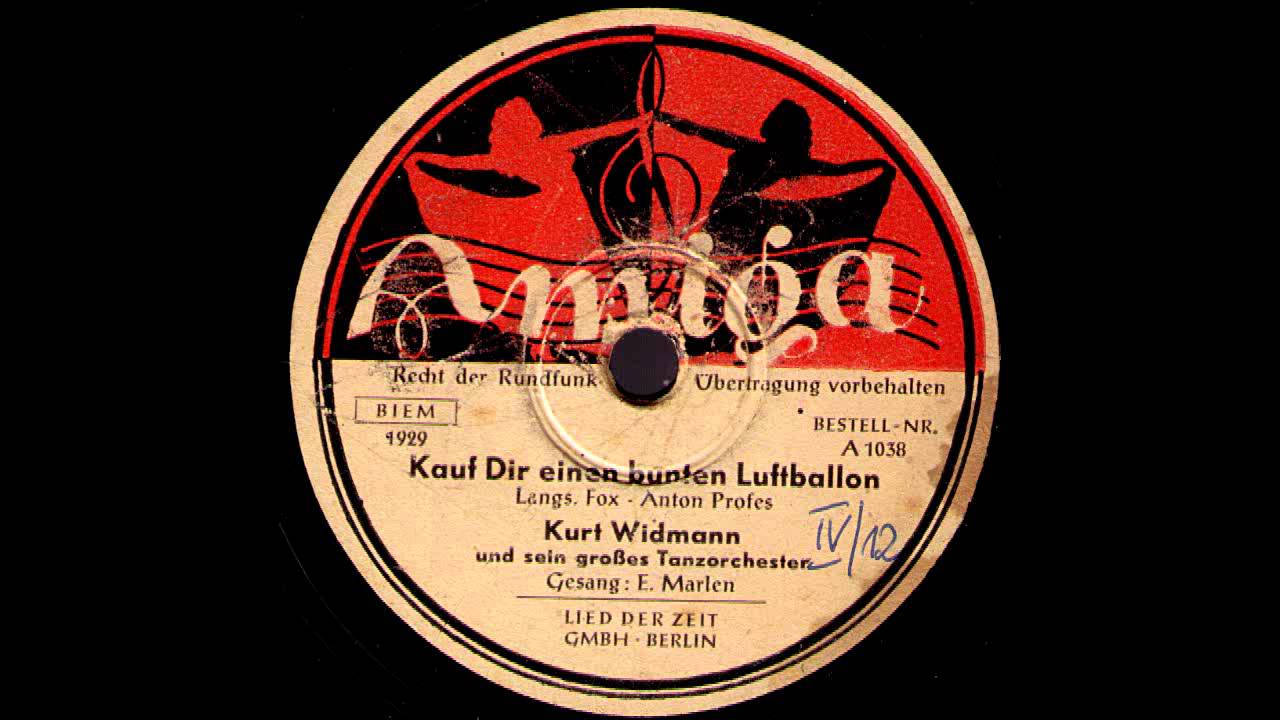 Kauf dir einen bunten Luftballon / Kurt Widmann & Tanzorchester, Gesang: Evi Marlen