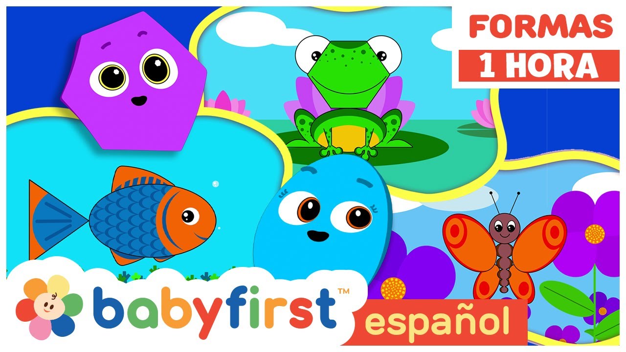 Aprende Colores y Formas de manera DIVERTIDA con Animales y Juegos | 1 Hora | BabyFirst en Español