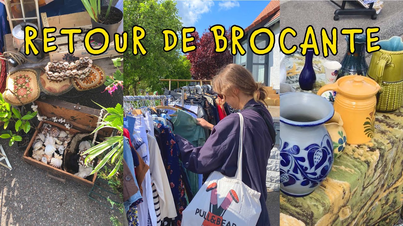 RETOUR DE BROCANTE 🌷 haul + vlog