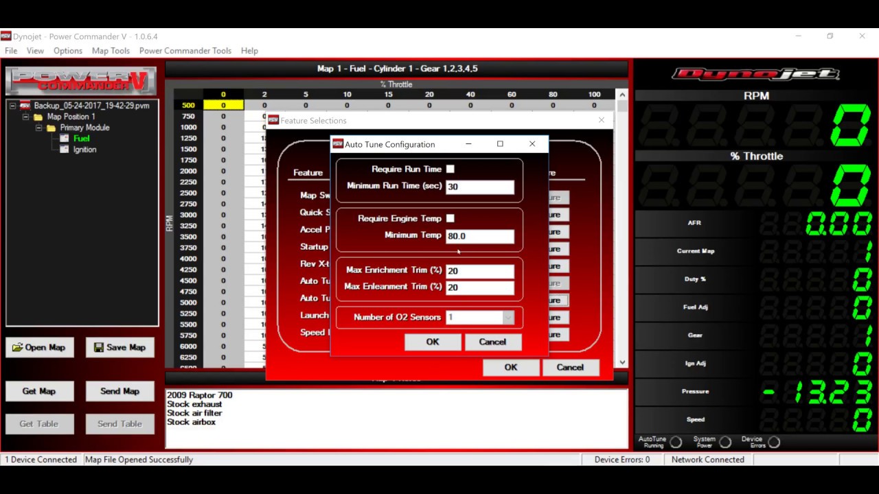 Dynojet Autotune Setup