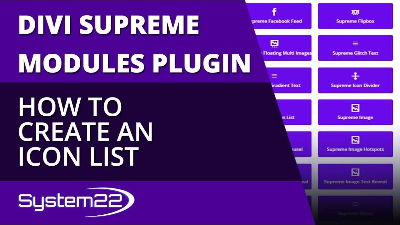 Divi Theme Supreme Modules How To Create An Icon List