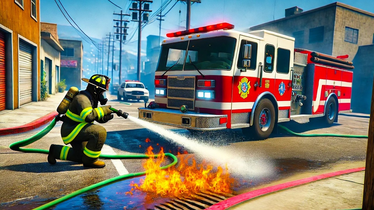 POMPIER PENTRU 24 de ORE in GTA 5! *AM CASTIGAT LA LOTO*