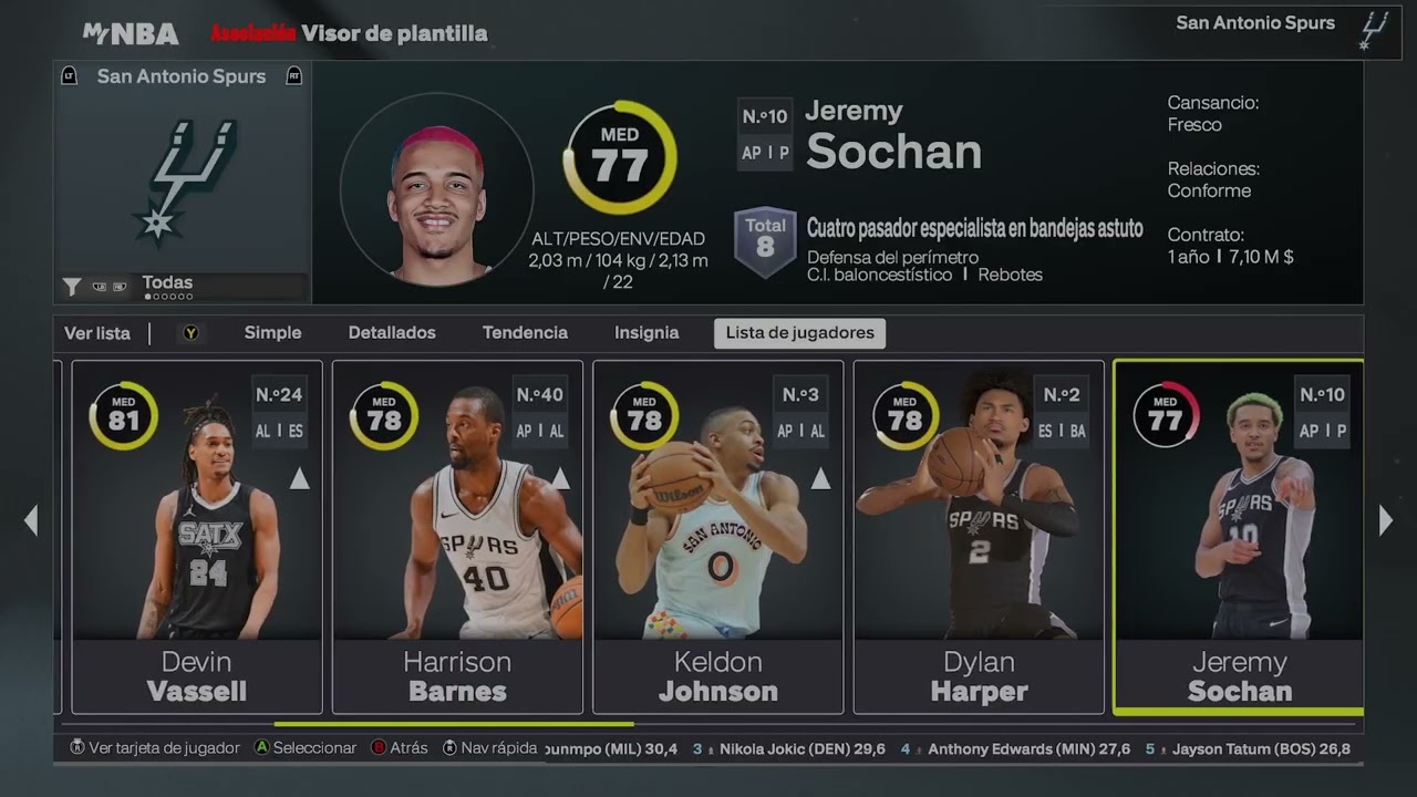DePeso13 no la sabe meter NBA 2k26 Modo San Antonio Spurs ep 01