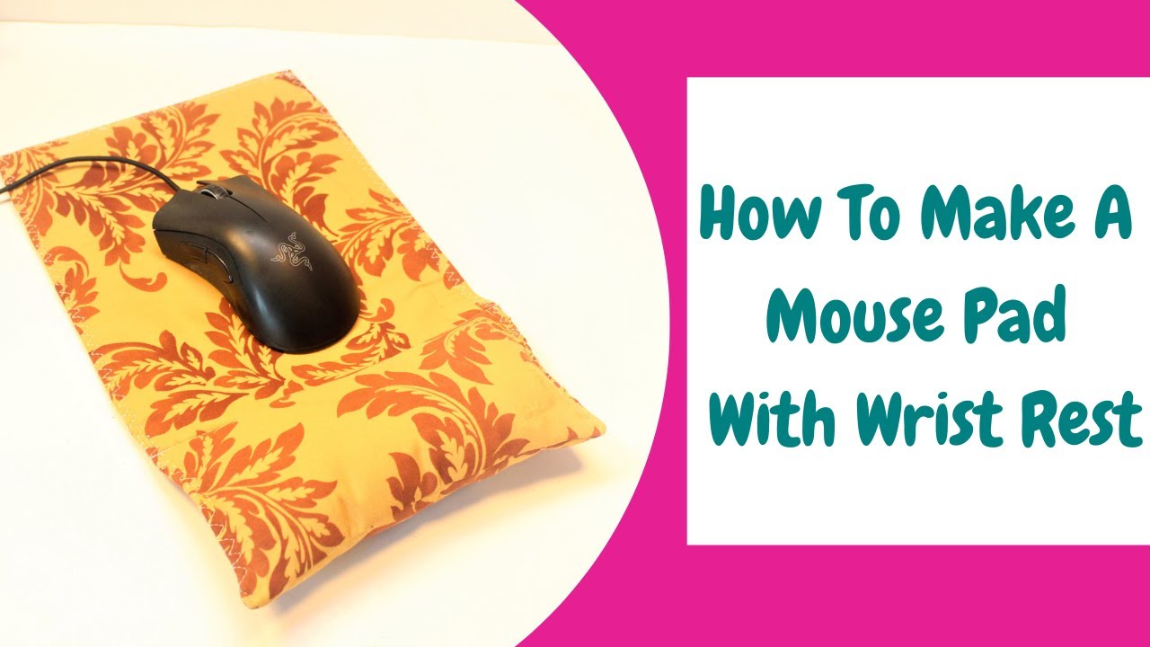 How To Make A Mouse Pad With Wrist Rest/DIY Mouse Pad/ Easy Fabric Mouse Pad