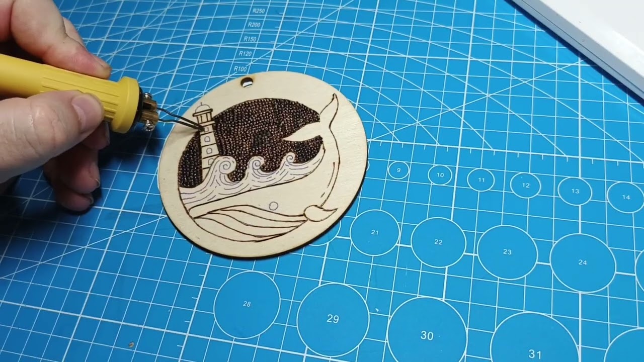 Ручное выжигание по дереву. Кит. #woodburning #выжигание