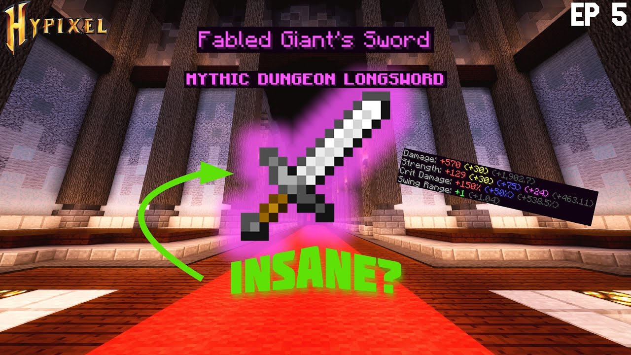 This Giant's Sword is SO GOOD! - Hypixel Skyblock Ironman Ep 5