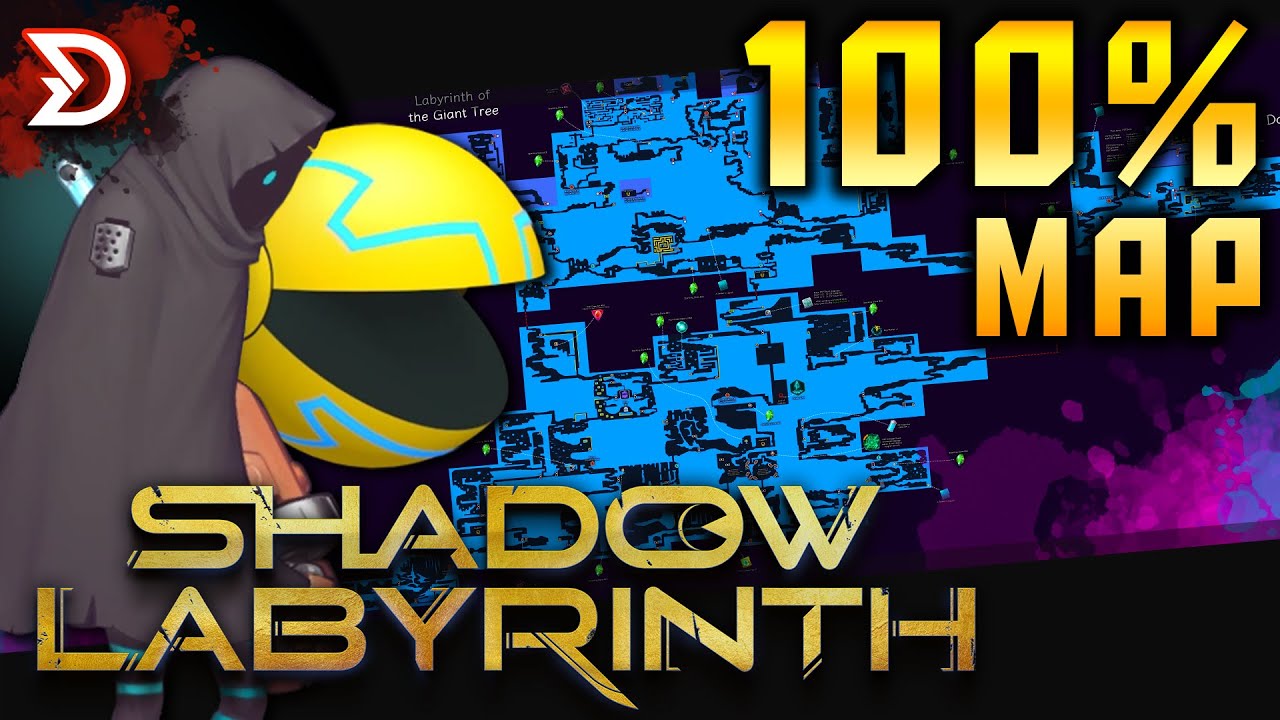 Shadow Labyrinth | 100% Map  — All Areas, Bosses,  Upgrades, Abilities, Items & More!
