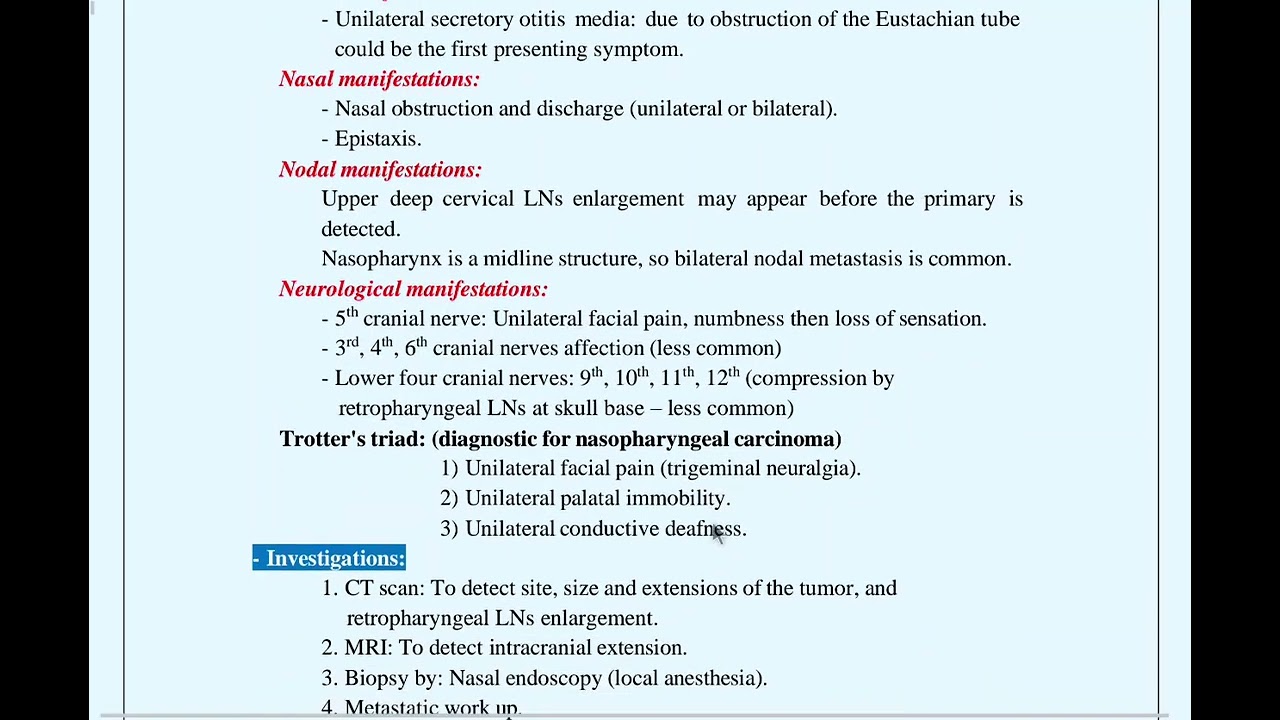 Nasopharyngeal carcinoma 