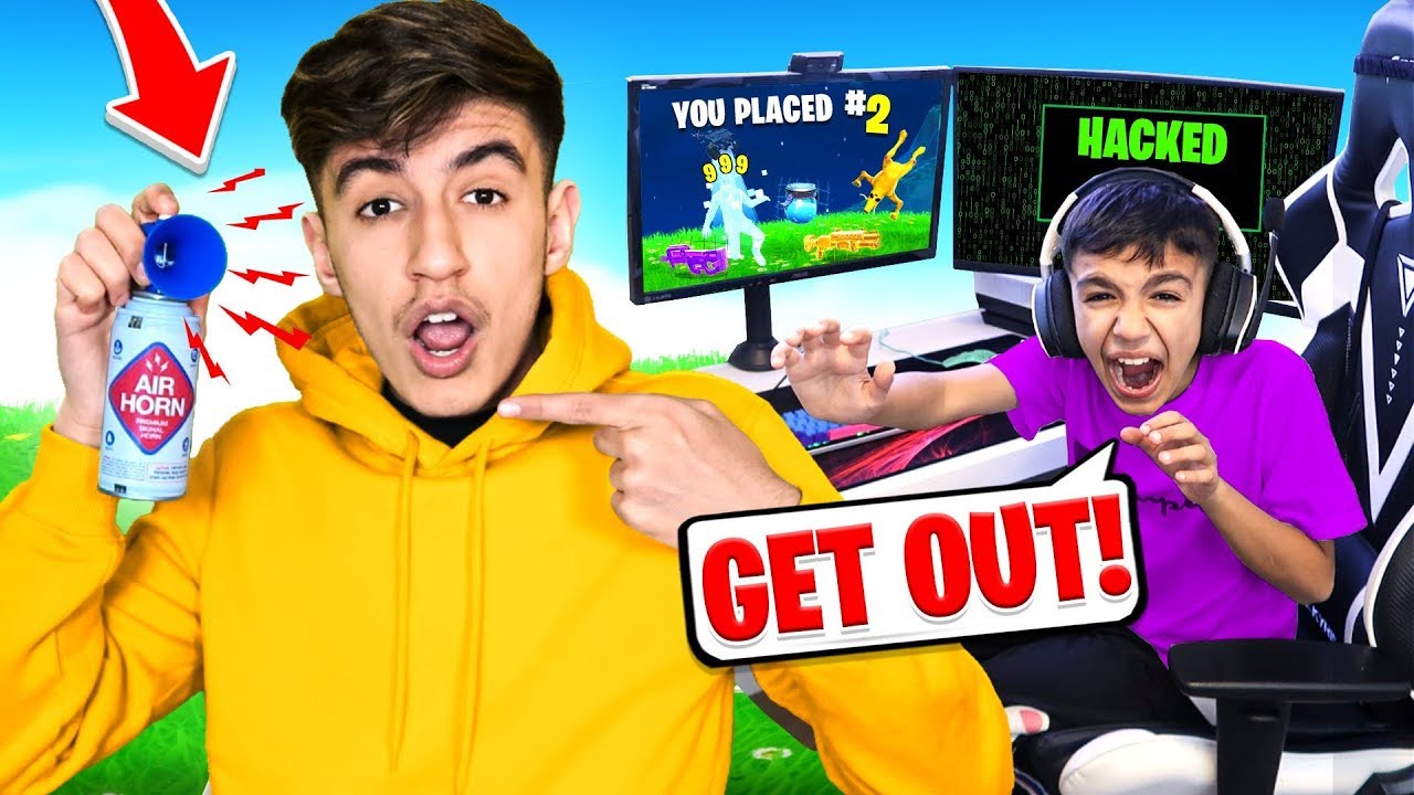 5 Ways To Prank Your Little Brother Using Fortnite! HE RAGED