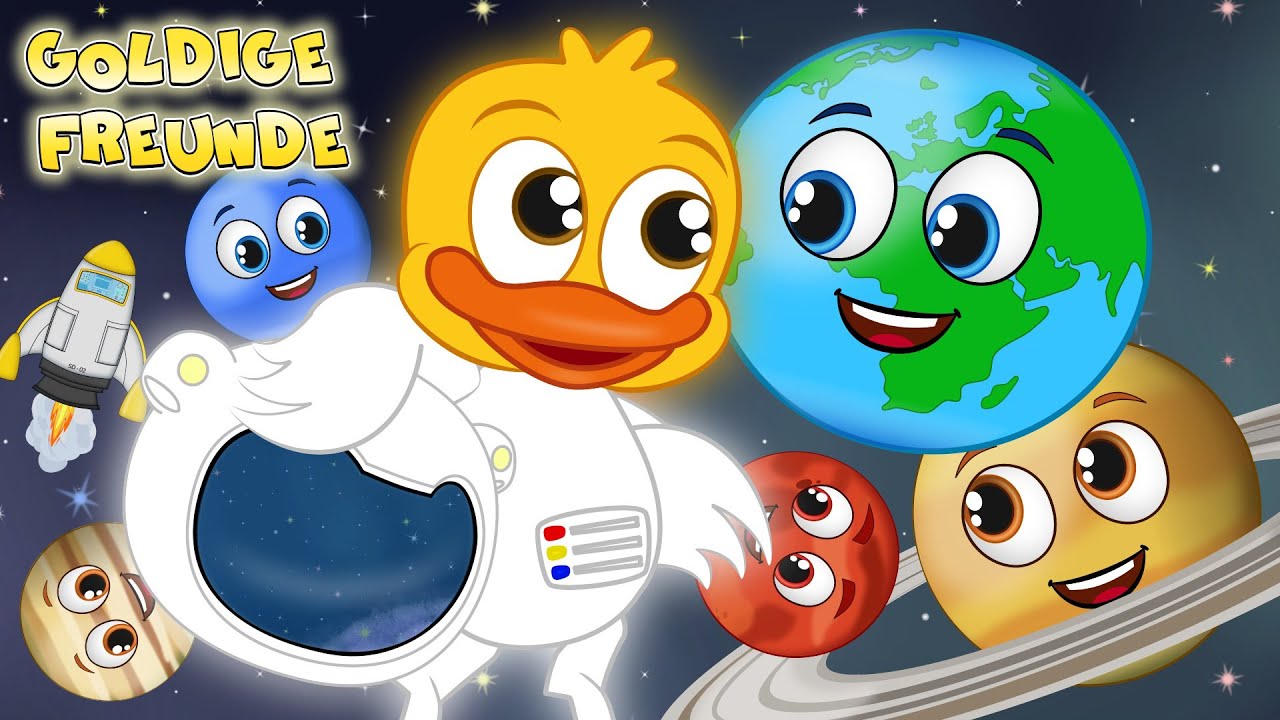 Planeten kinderlied (NEU) kinderlieder zum mitsingen | Goldige Freunde