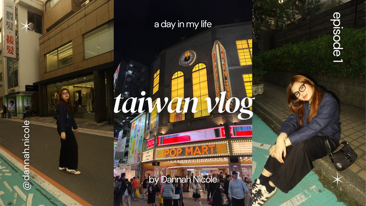 taiwan vlog part 1 🇹🇼 exploring taipei, shopping, night market