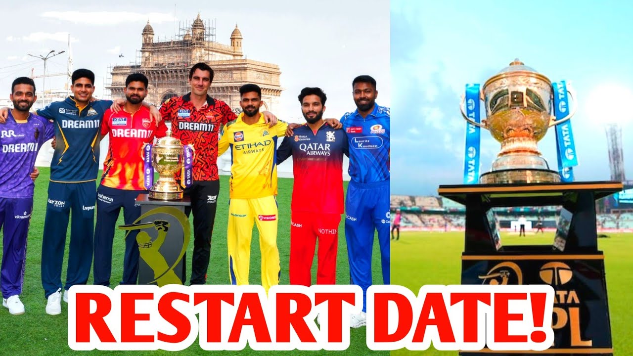 🚨BIG NEWS🚨IPL 2025 RESTART DATE। India Cricket News 2025।