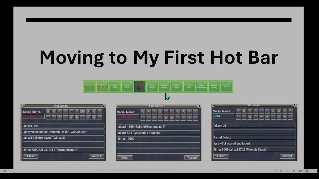 A Brief Overview of How I play a 125 EverQuest Enchanter, focuing on my set up and DPS rotation.