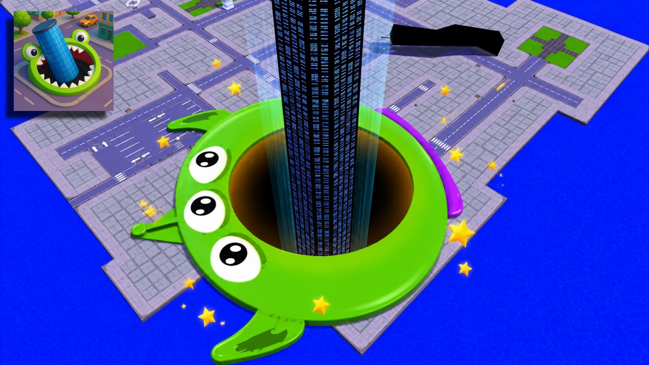 Hole.io - Gameplay Walkthrough Tutorial Hole Evolution New Mobile Game (Android,iOS)