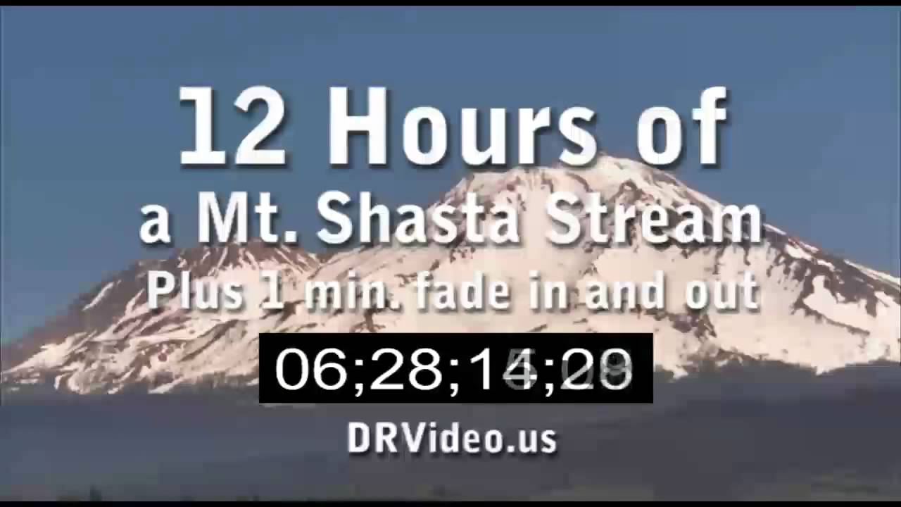 12 Hours of a Mt. Shasta stream in Stereo. Favorite it for the future. Studying Concentration Sleep