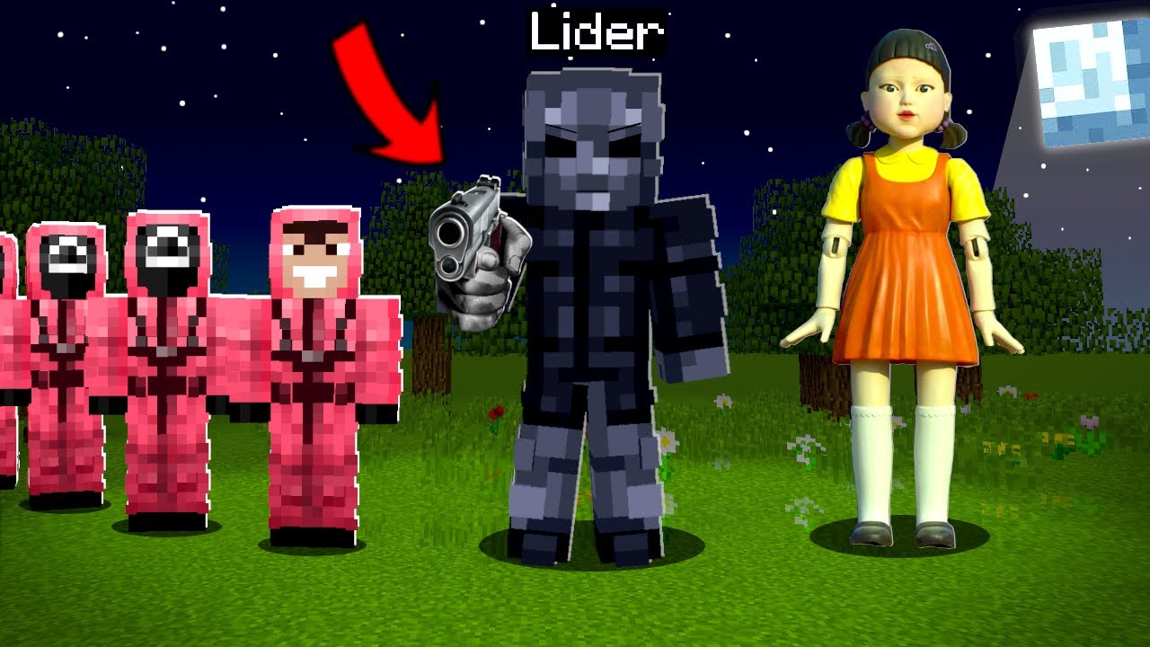 LALKA Z SQUID GAME WEZWAŁA LIDERA w MINECRAFT I STAŁO SIĘ TO...