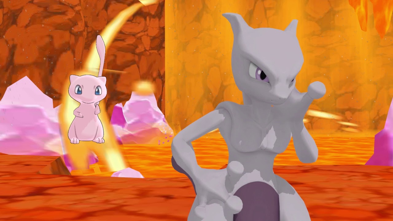[MMD] Mewtwo and Mew Dance!