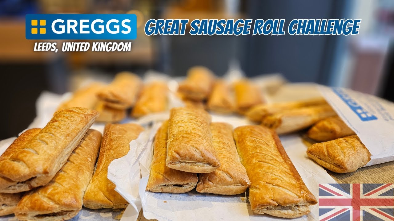 Gregg's Bakery Great Sausage Roll Challenge in Leeds United Kingdom
