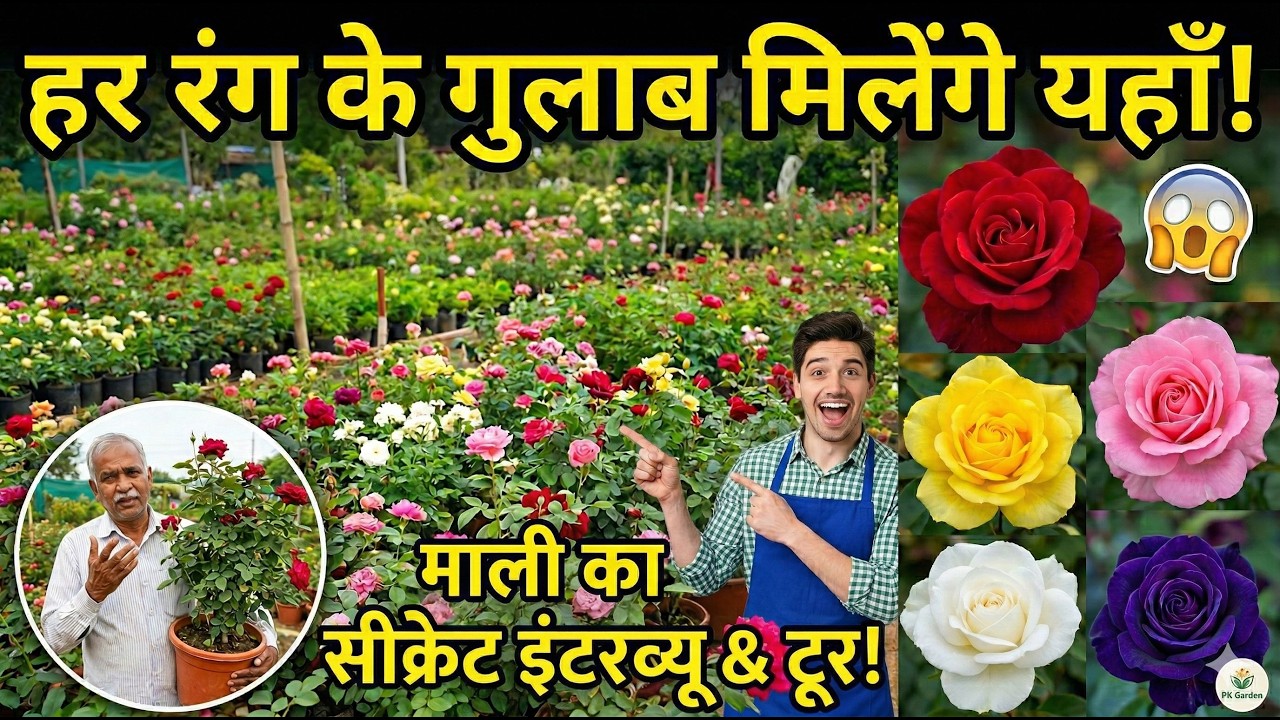 हर रंग का गुलाब यहाँ मिलेगा | नर्सरी टूर और इंटरव्यू