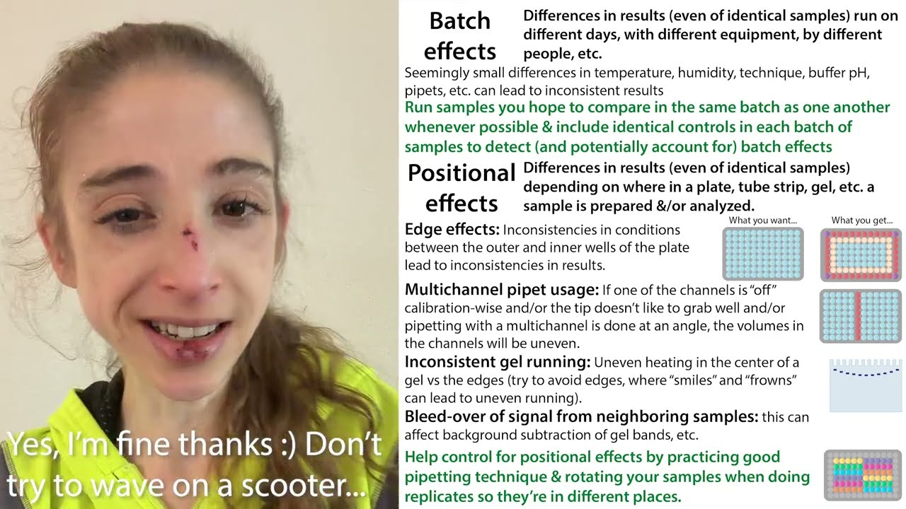 Unintentional error: Avoiding common experimental artifacts (especially batch & positional effects)