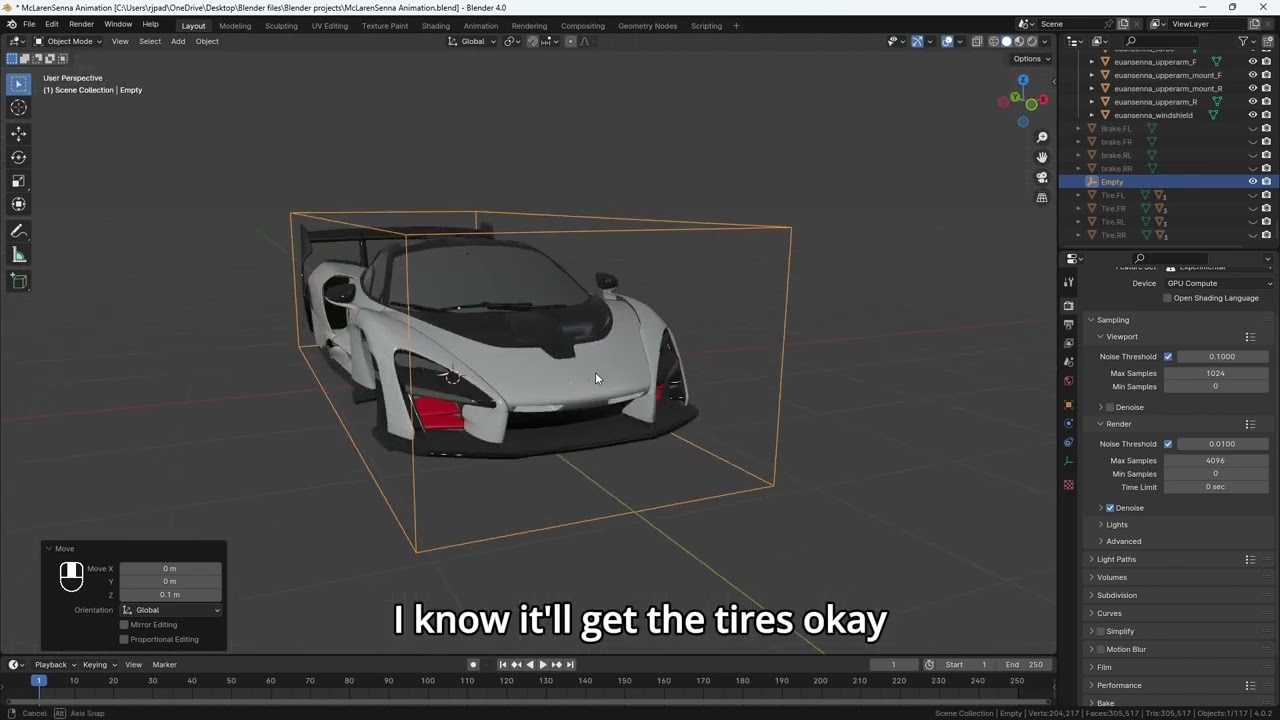 Простая настройка и анимация автомобилей в Blender с помощью дополнения Launch Control