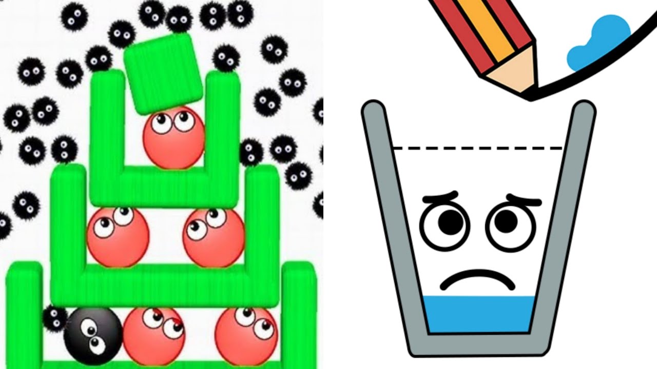 Happy Glass Puzzle VS Hide Ball Brain Teaser Logic Puzzle Merge Double Most!