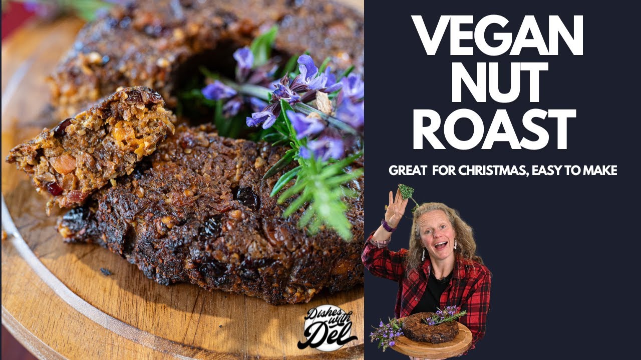 Vegan Nut roast | Vegetarian Christmas dinner recipes are often borning, NOT this one!