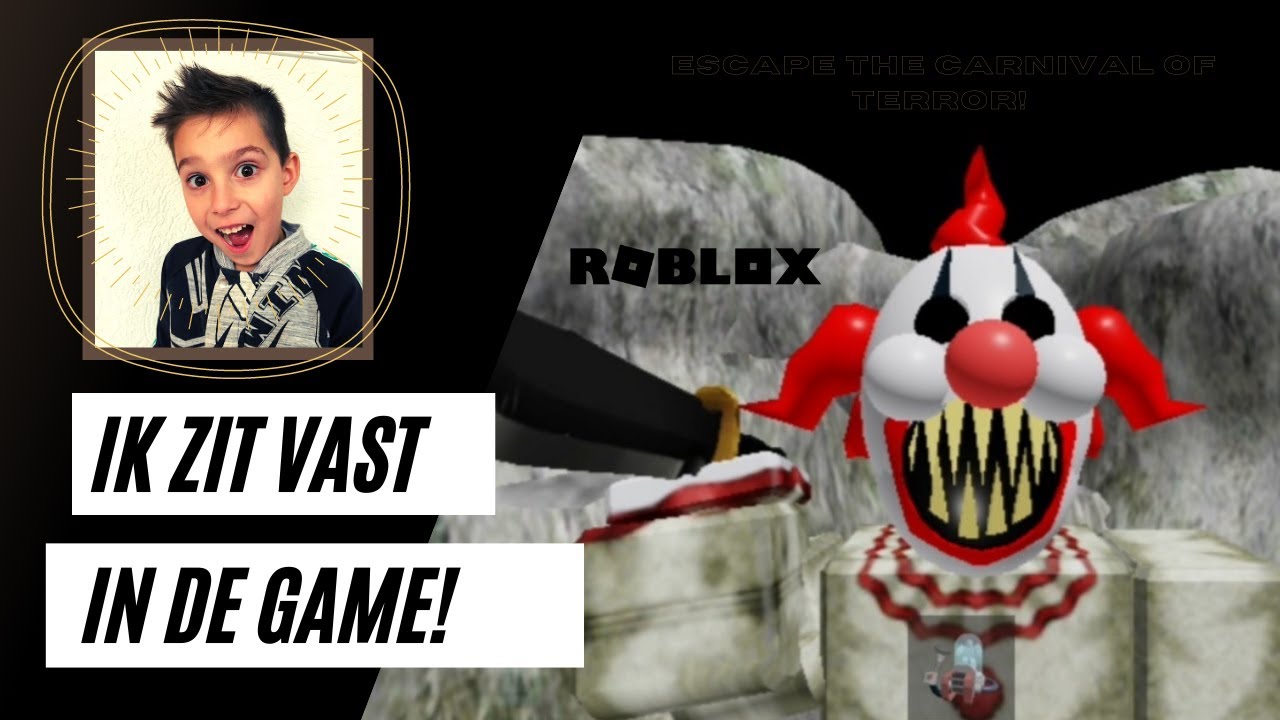 IK ZIT VAST IN DE GAME! | Escape the Carnival of Terror Obby | ROBLOX | SPEEL MET THOMAS