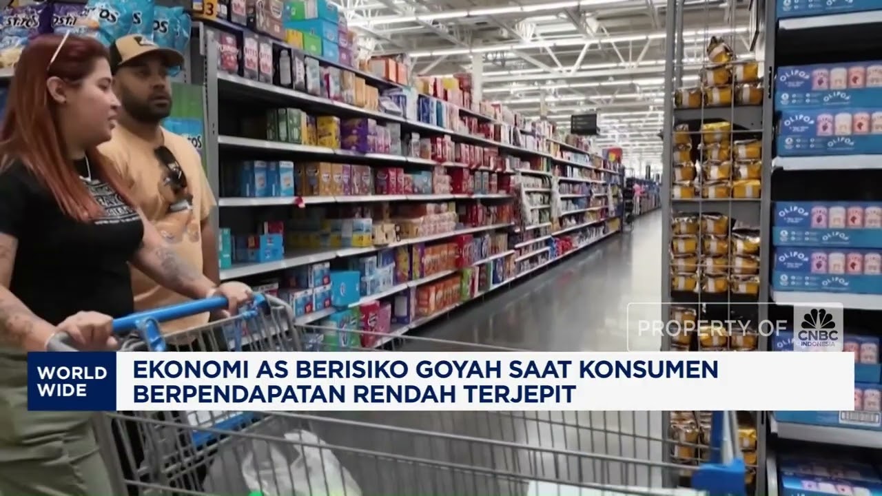 Ekonomi AS Goyah Saat Konsumen Pendapatan Rendah Terjepit