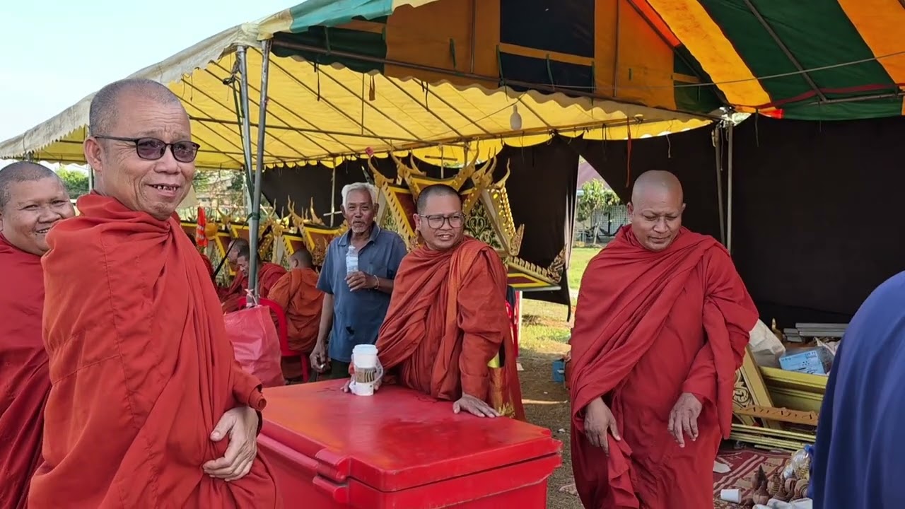 បច្ចុប្បន្នភាពការងាររៀបចំតំឡើងមេរុបូជាព្រះសពលោកឪអ៊ុក មុត មេគណខេត្តបាត់ដំបង។