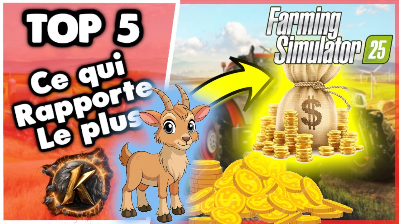 Fs25 Top 5 activités Qui rapportent beaucoup d'ARGENT! 