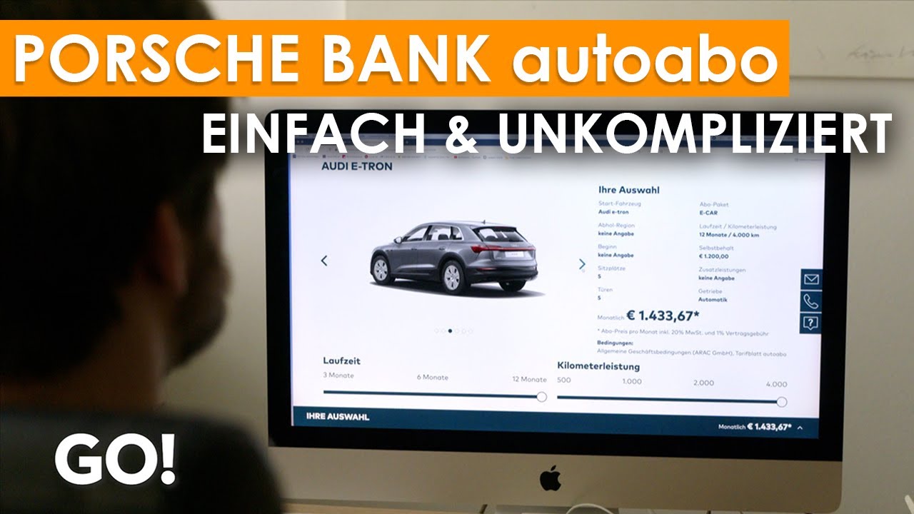 Einsteigen und Fahren &ndash; Das autoabo der Porsche Bank