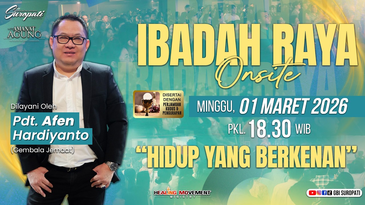 IBADAH ONLINE 18.30 WIB - 1 MARET 2026 | Pdt. Afen Hardiyanto