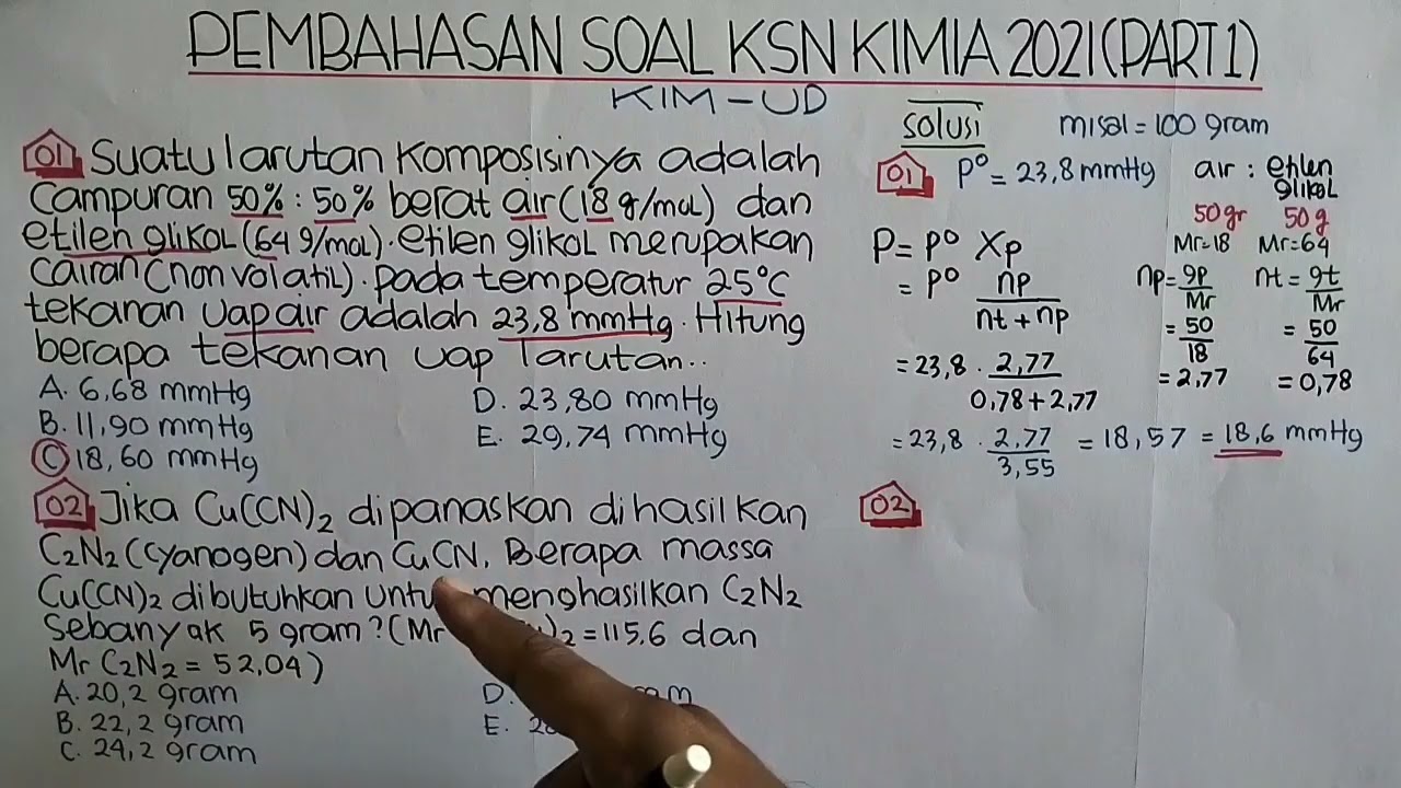 PEMBAHASAN SOAL KSN KIMIA 2021 | PART 1