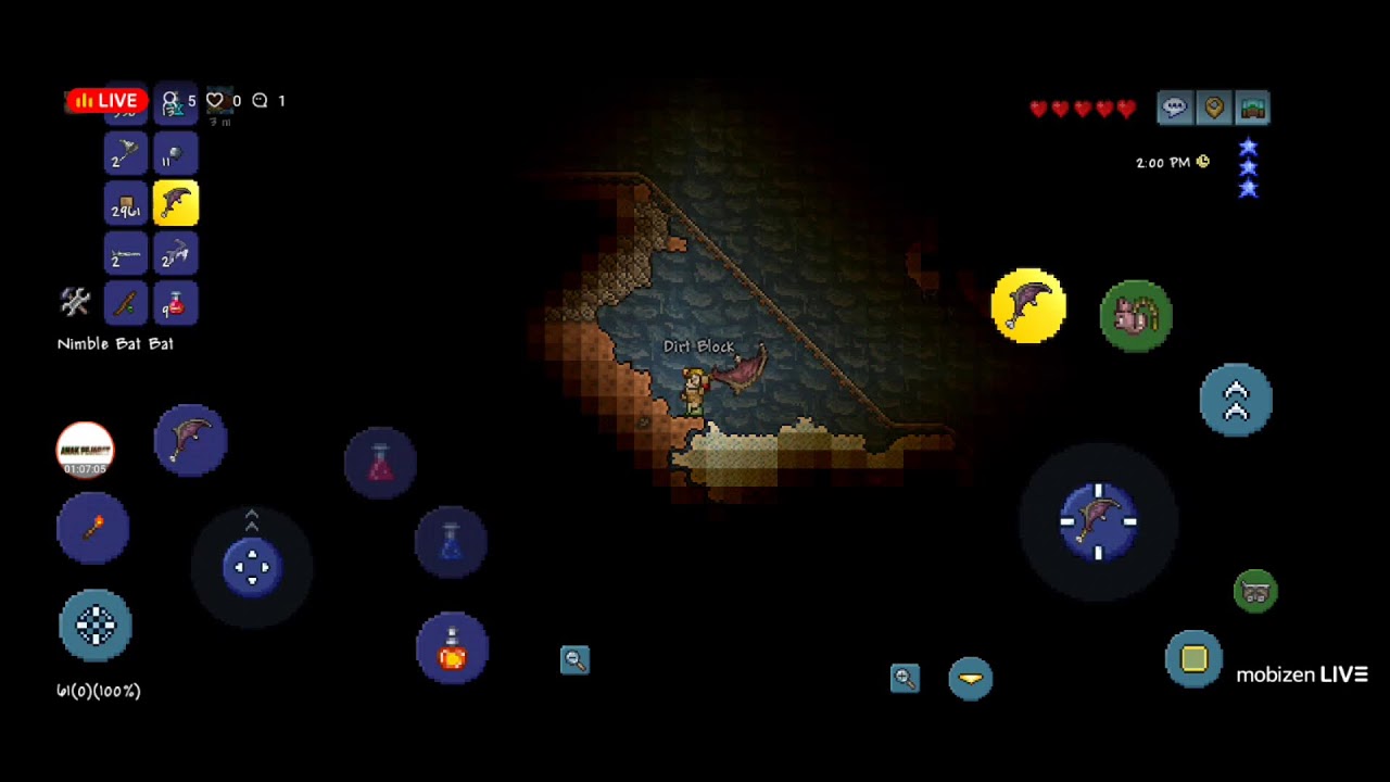 Kita akhirnya bisa menembus cave kematian dan mencapai biome ice, terraria