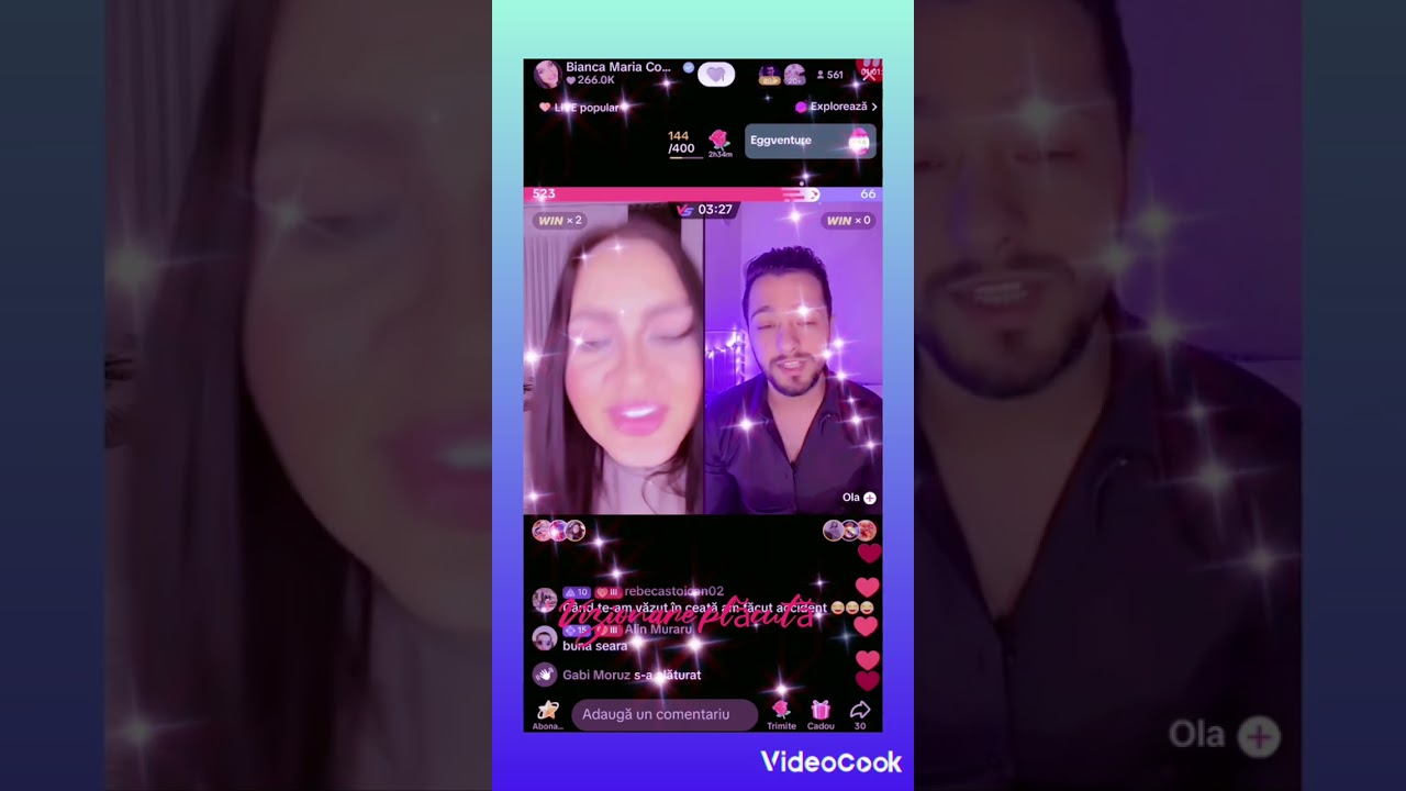 Biancai live pe TIK tok cu Bogdan