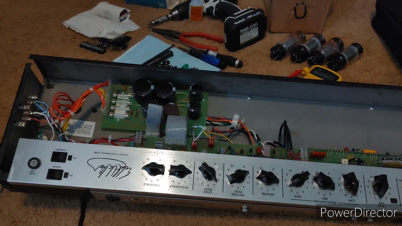 Peavey 5150 combo guitar amp - troubleshoot, repair, ocean / wave sounds
