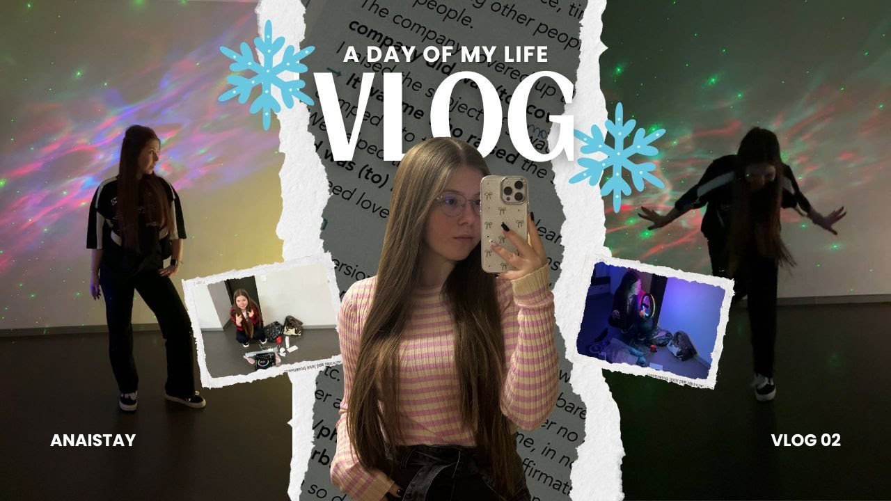 [VLOG 02] один день из жизни студента на каникулах: съемки, танцы, дождь и занятия
