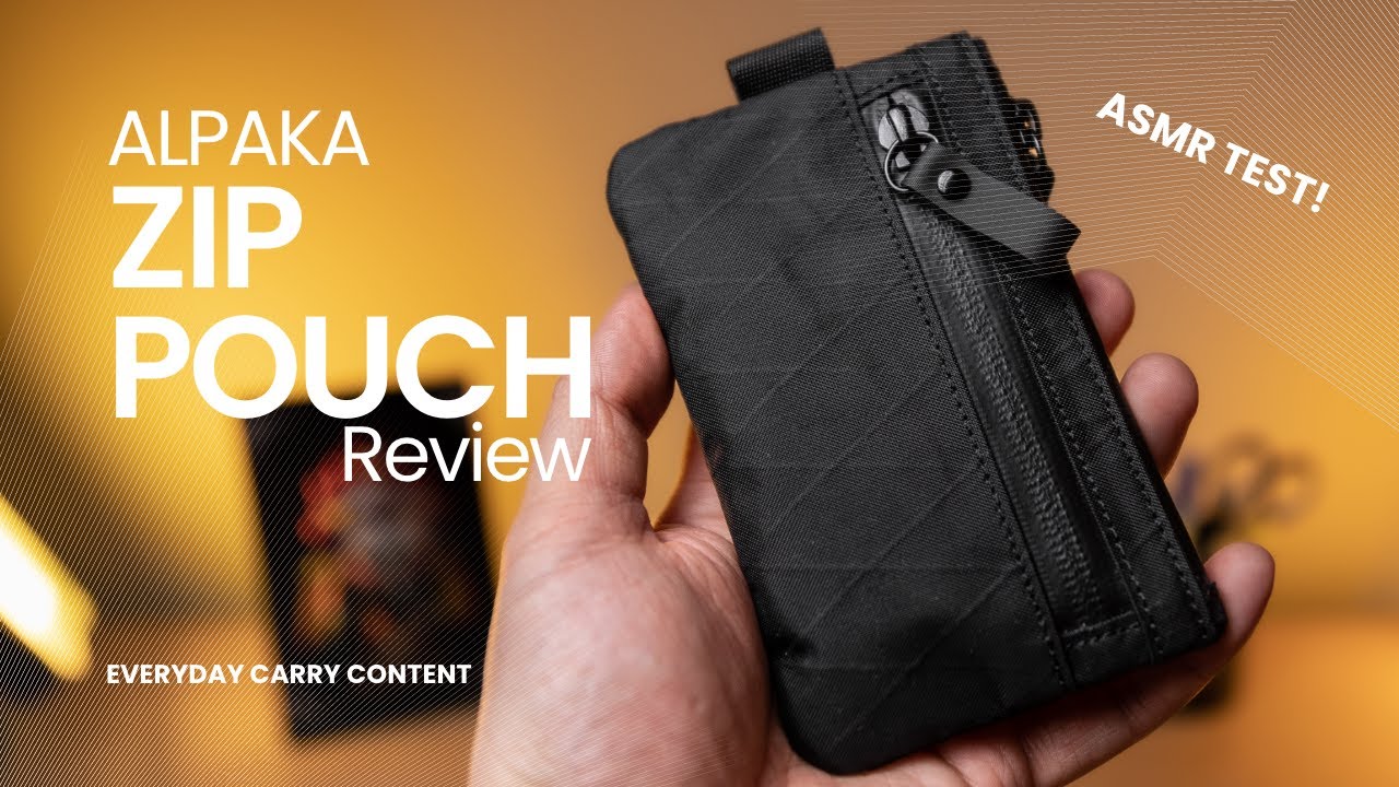 Quick Review of The Alpaka Zip Pouch X-Pac VX21 - Should You Buy?? ASMR test included.