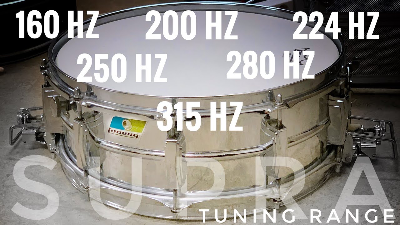 The Impressive Tuning Range of a Supraphonic Snare Drum!