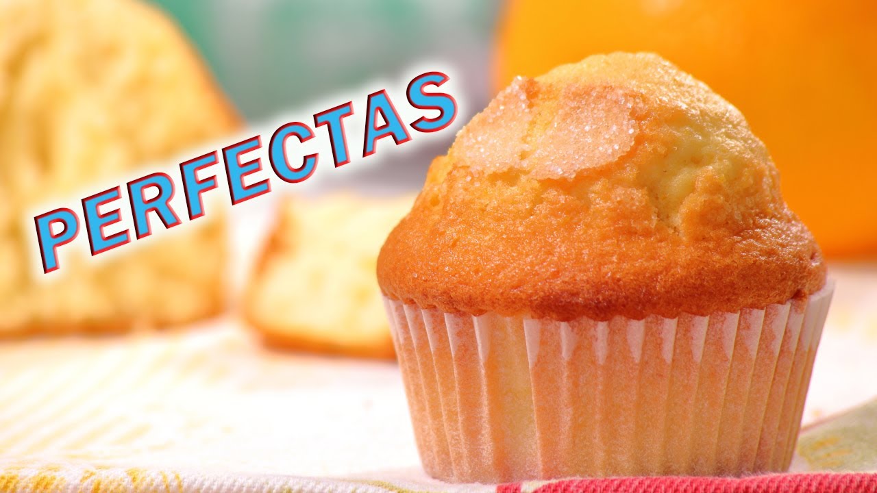 MAGDALENAS CASERAS ESPONJOSAS Y CON COPETE