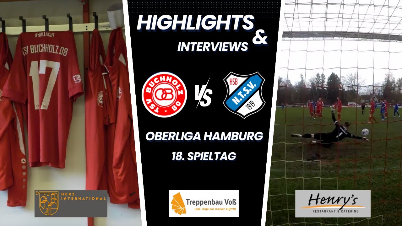 TSV Buchholz 08 - Niendorfer TSV | Oberliga Hamburg 18.Spieltag | Zusammenfassung