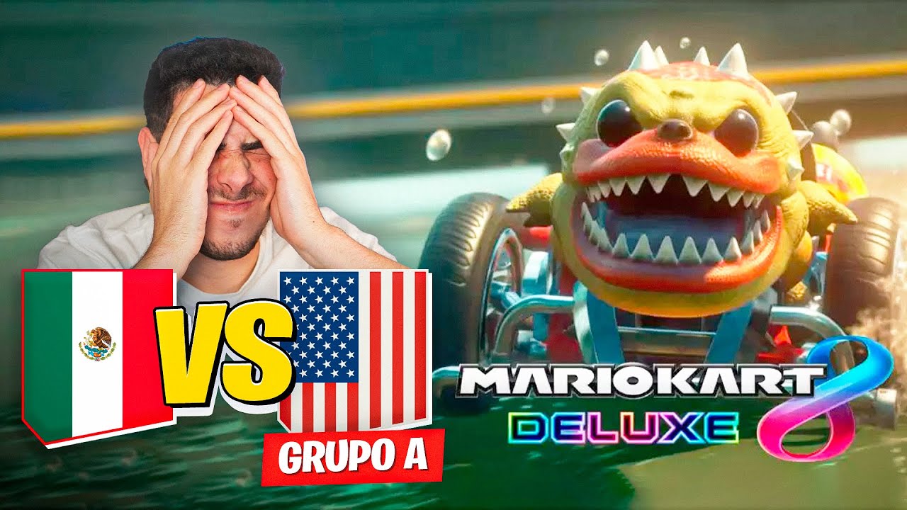GRAN CLÁSICO entre LOS 2 MEJORES EQUIPOS AMERICANOS en el MUNDIAL de MARIO KART 😱 | México vs USA