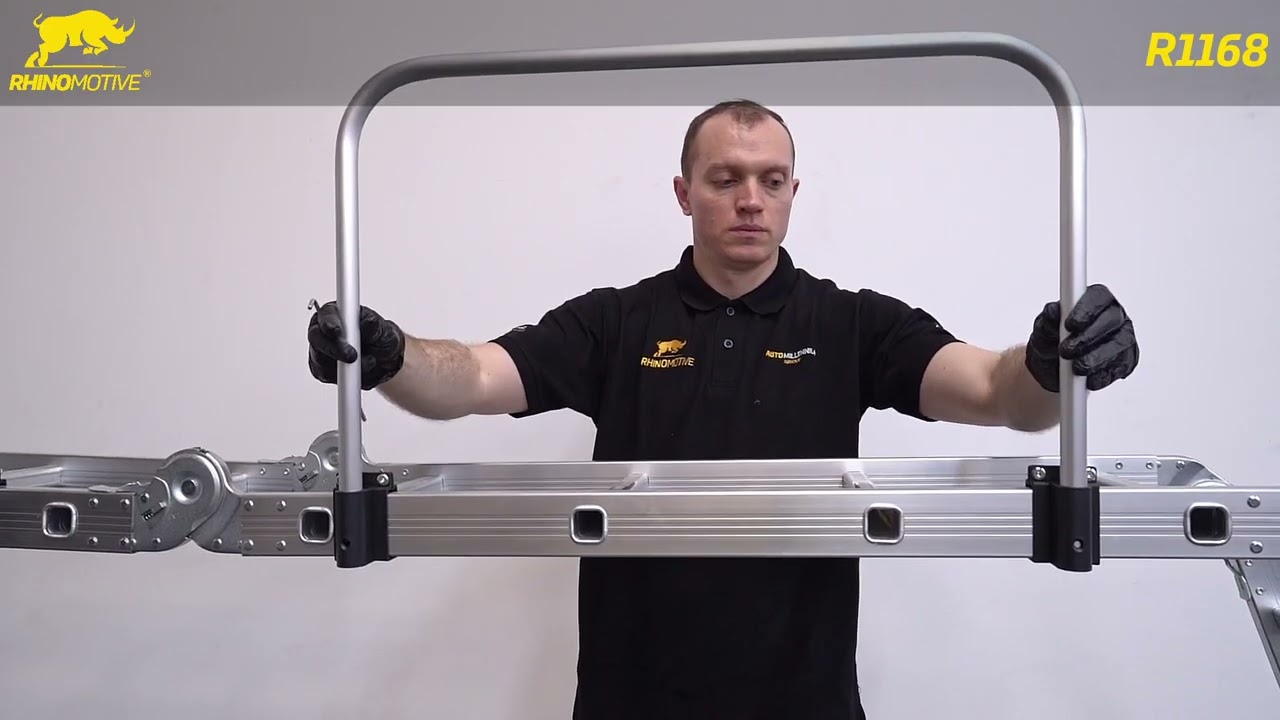 ALUMINIUM MULTI FOLD LADDER – 4 STEPS R1168
