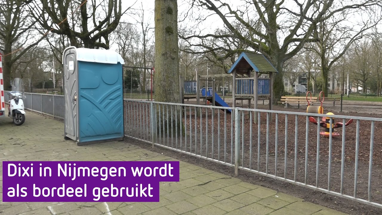 Prostituee in Nijmegen gebruikt dixi als bordeel